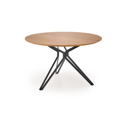 Стол обеденный HALMAR PIXEL 2 дуб золотой/черный 120